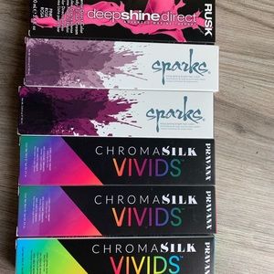 Assortment of professional hair color